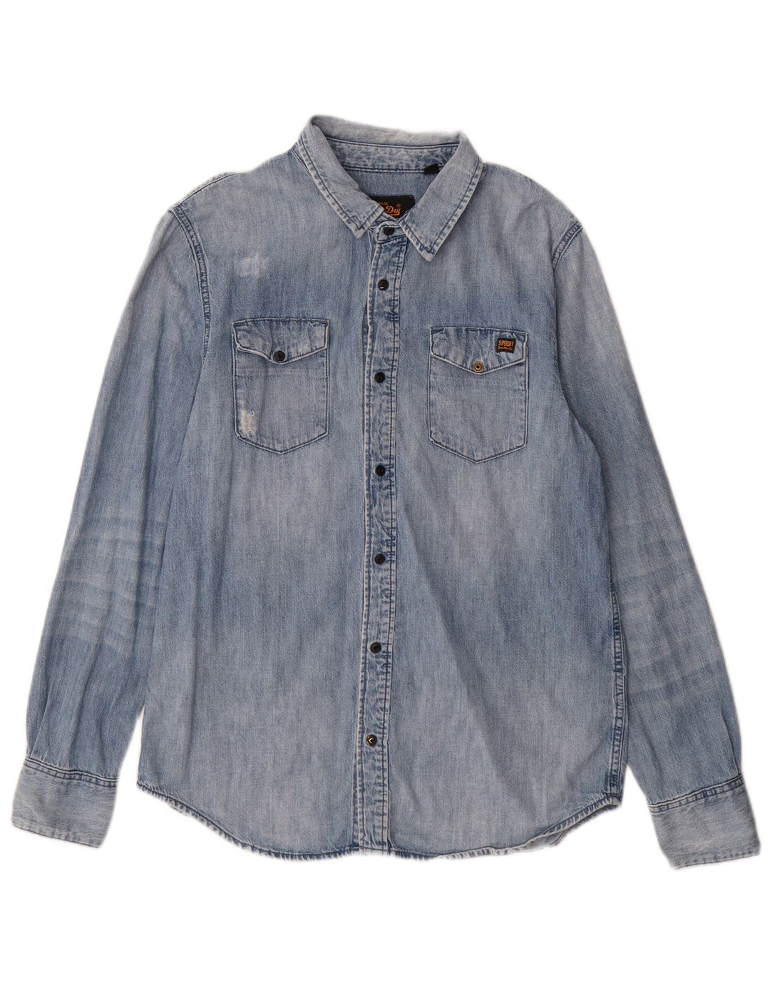 Męska koszula dżinsowa Superdry XL, niebieska, bawełniana