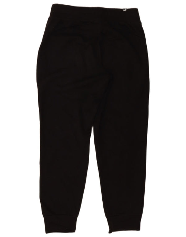 Puma Womens Tracksuit Trousers Joggers UK 10 Small Black Cotton