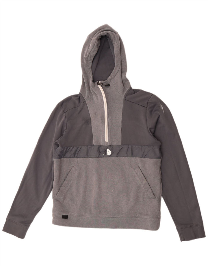 Męski sweter z kapturem i zamkiem The North Face, średnioszary, poliestrowy