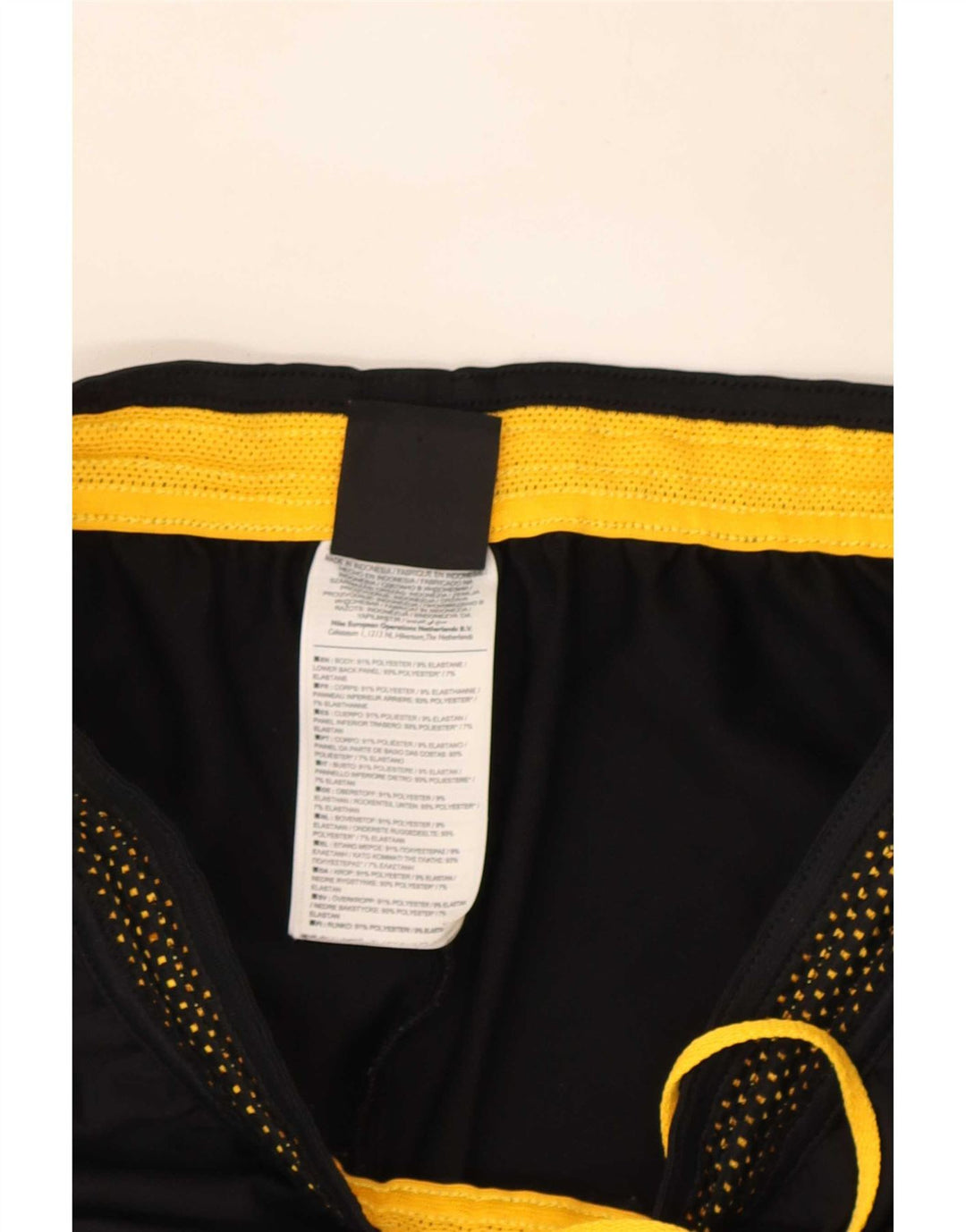 Męskie spodnie dresowe Nike Dri Fit, mały, czarny poliester z blokami kolorów