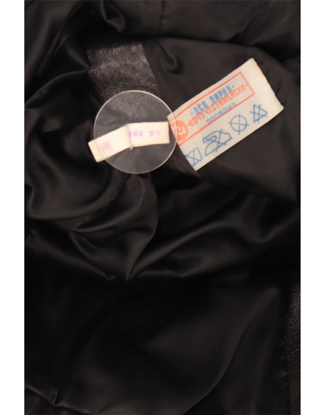 Vintage damska kurtka skórzana UK 10, mała czarna
