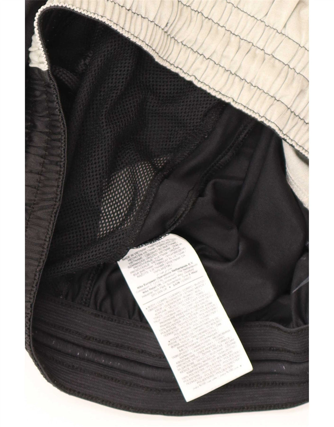 Męskie spodenki sportowe Nike Dri Fit Graphic, duży czarny poliester z blokami kolorów