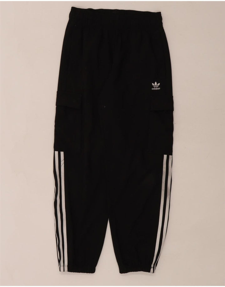 Adidas Chłopięce Spodnie Dresowe Cargo Joggery 11-12 Lat Czarny Poliester