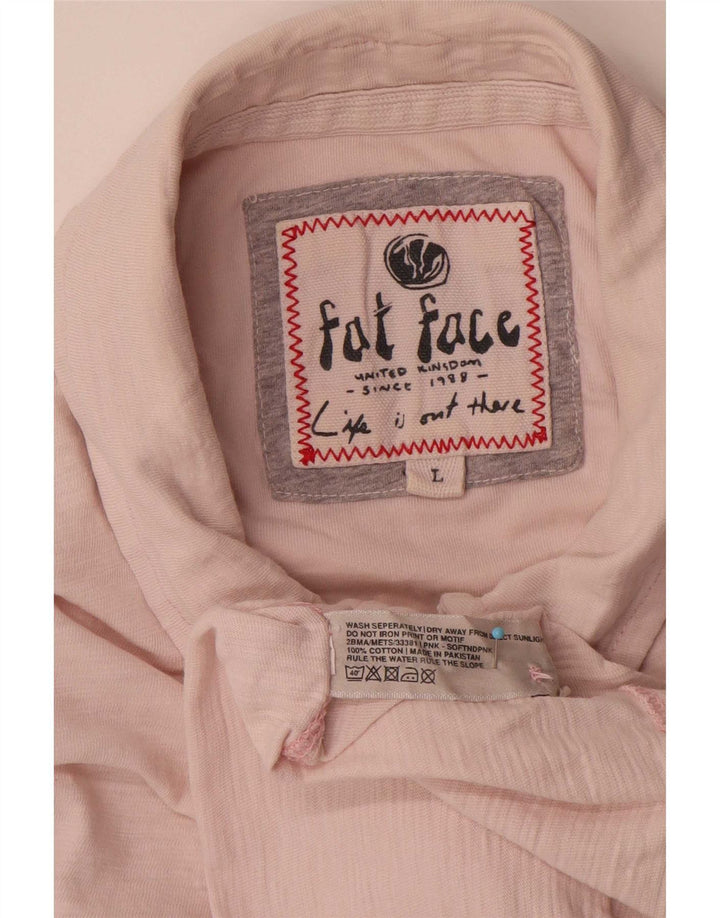 Męska koszulka polo Fat Face, duża, różowa