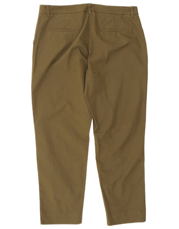 Marks & Spencer Damskie zwężane spodnie Chino UK 14 Large W34 L25 Khaki