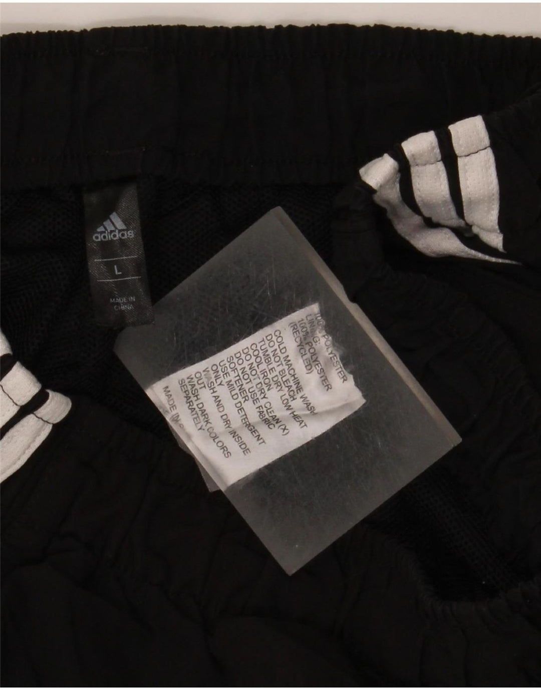 Męskie spodenki sportowe Adidas, duże, czarne, poliestrowe