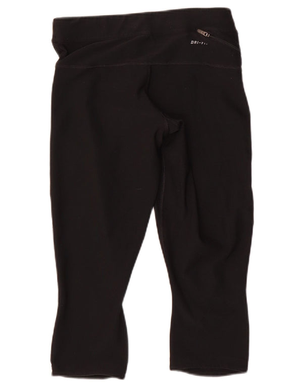 Damskie legginsy Nike Dri Fit Capri UK 14, średnie czarne