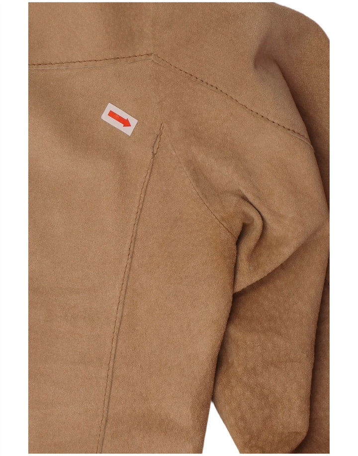 Conbipel Damska marynarka zapinana na 2 guziki IT 48 XL Beżowa skóra