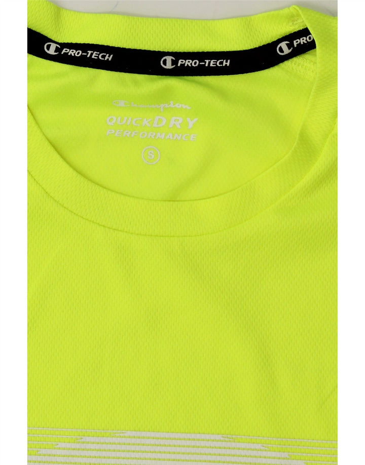 CHAMPION Womens Graphic Vest Top UK 10 Small Green Vintage Champion and Second-Hand Champion from Messina Hembry 