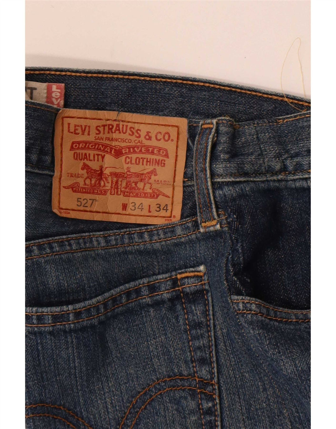 Męskie jeansy Levi's 527 Low Bootcut W34 L29 Niebieskie