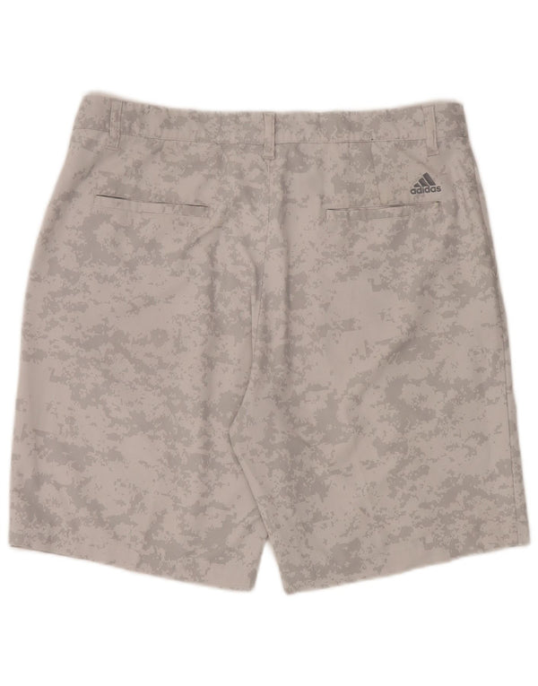 Męskie spodenki sportowe Adidas, duże, szare, kamuflaż, poliester
