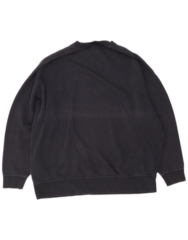 Męska bluza dresowa NIKE o luźnym kroju, mała, czarna, bawełniana