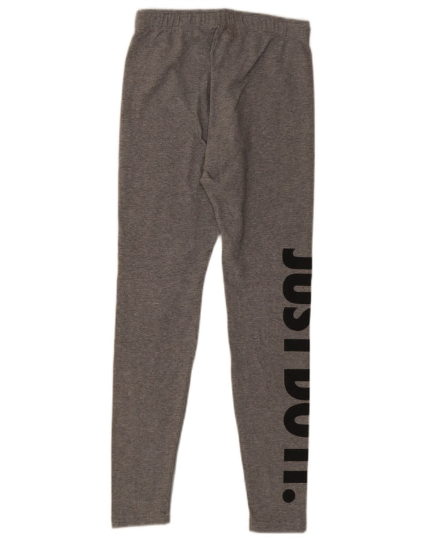 Damskie legginsy Nike Graphic UK 10, małe, szare, bawełniane