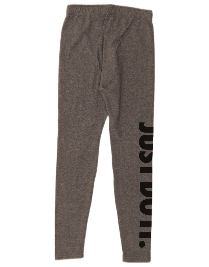 Damskie legginsy Nike Graphic UK 10, małe, szare, bawełniane