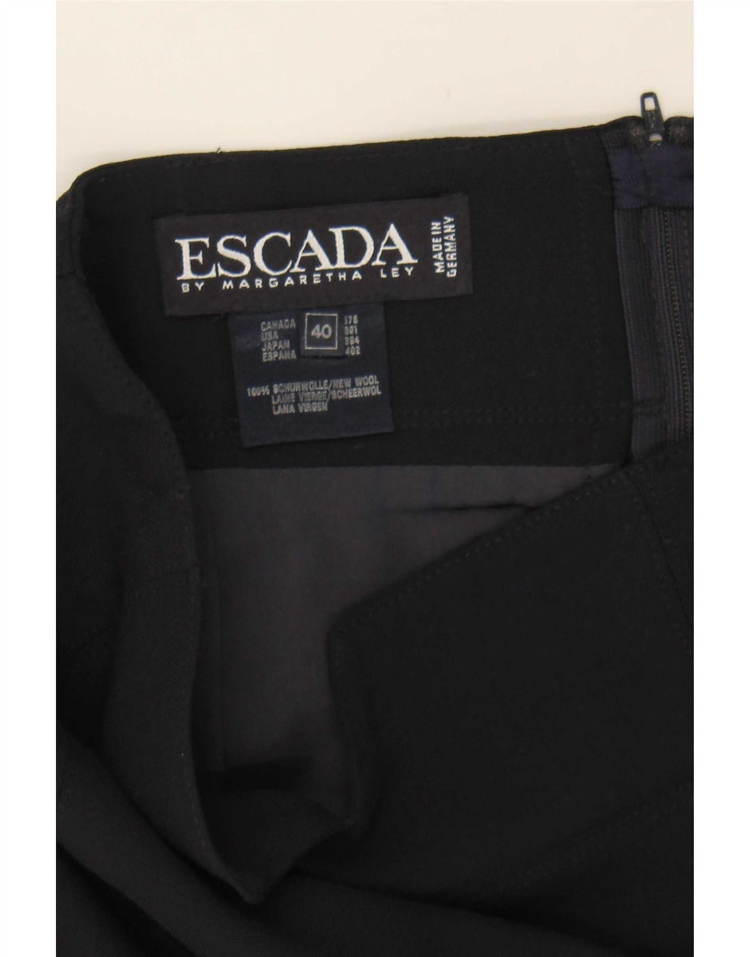 Spódnica ołówkowa damska Escada EU 40 Medium W27 Granatowa wełna