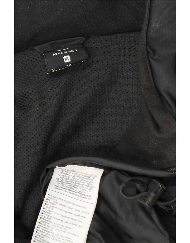 Męska kurtka przeciwdeszczowa z kapturem Nike UK 42 XL, szary poliester