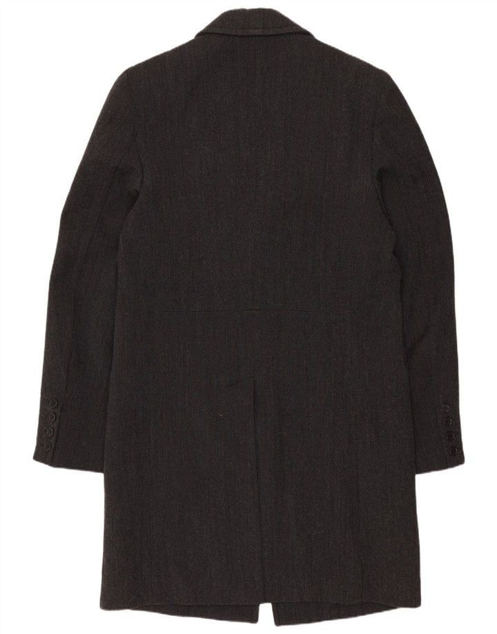 Płaszcz męski w stylu vintage IT 46, mały, szary, bawełniany