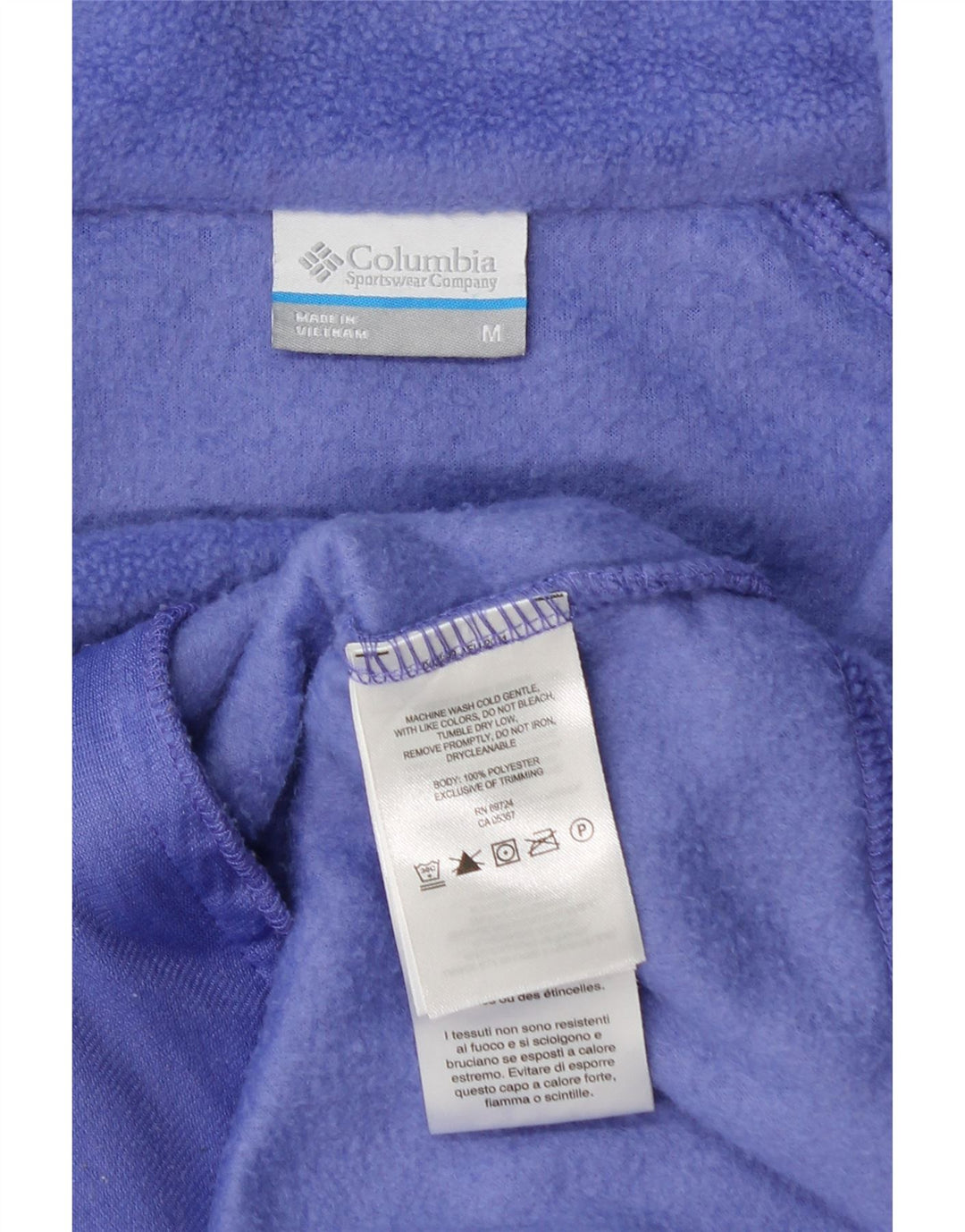 Damska kurtka polarowa COLUMBIA UK 14, średni fiolet, poliester