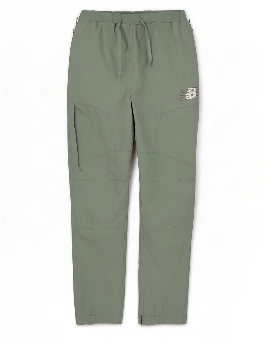 Męskie spodnie dresowe New Balance Cargo, średni zielony poliester