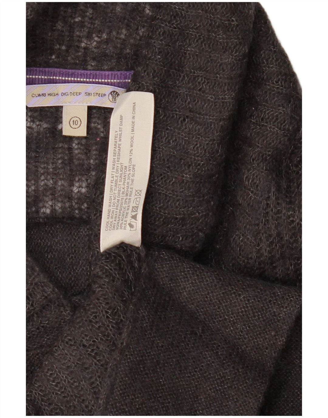 Damski sweter rozpinany Fat Face UK 10 mały szary akryl