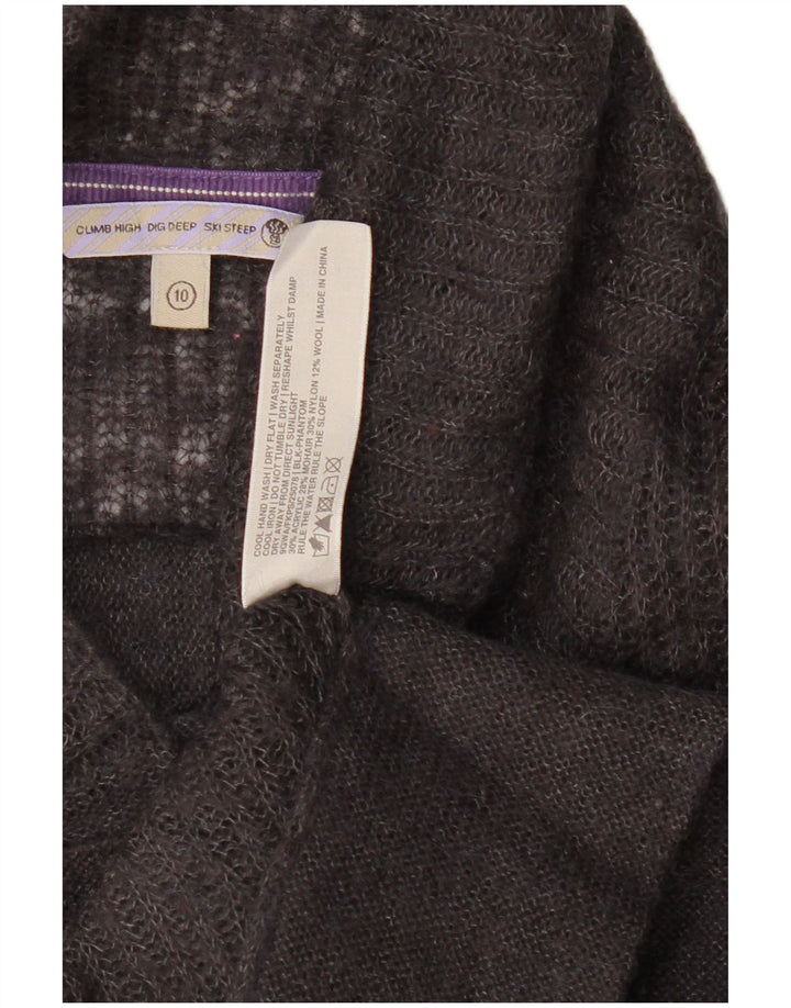 Damski sweter rozpinany Fat Face UK 10 mały szary akryl