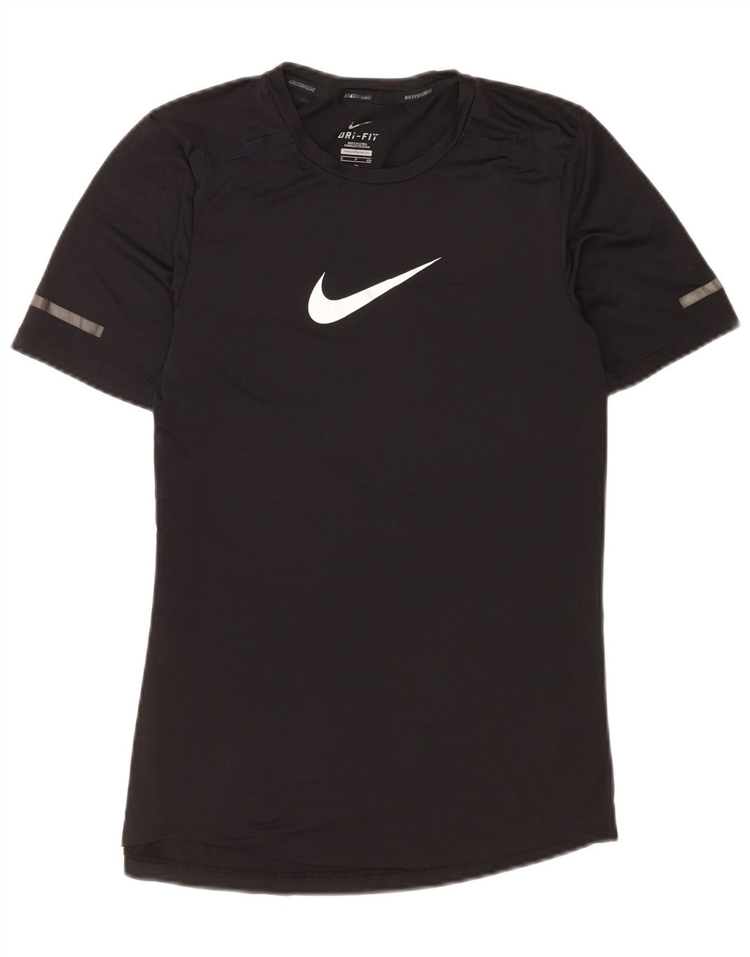 Męski T-shirt z grafiką Nike Dri Fit, mały, czarny poliester