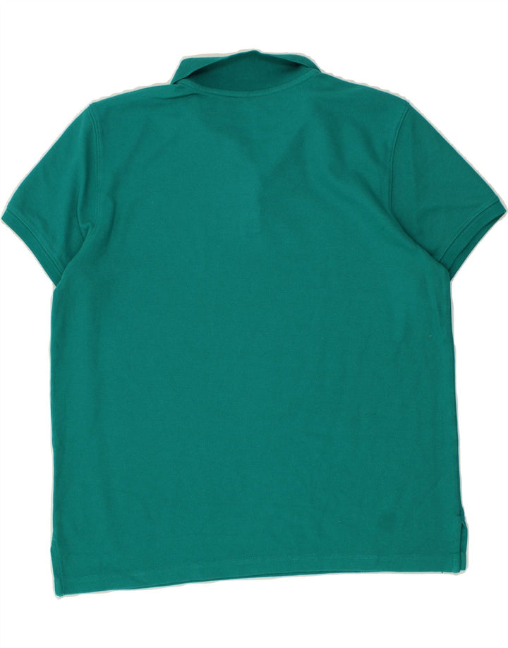 L.L.BEAN Mens Relaxed Fit Polo Shirt Medium Green Cotton Vintage L.L.Bean and Second-Hand L.L.Bean from Messina Hembry 