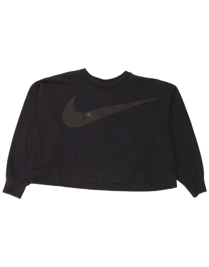 Damska bluza dresowa Nike Dri Fit Graphic Oversize UK 16, duża czarna