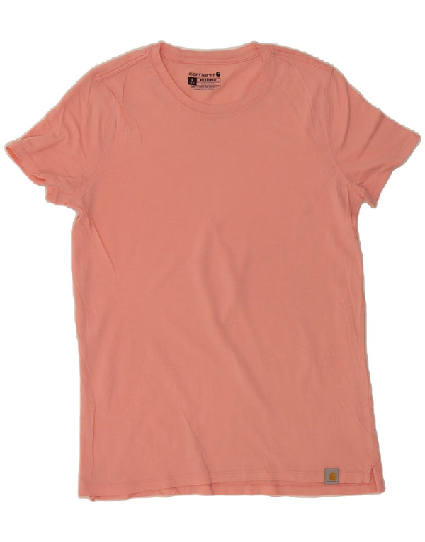 CARHARTT Womens Relaxed Fit T-Shirt Top US 4/6 Small Pink