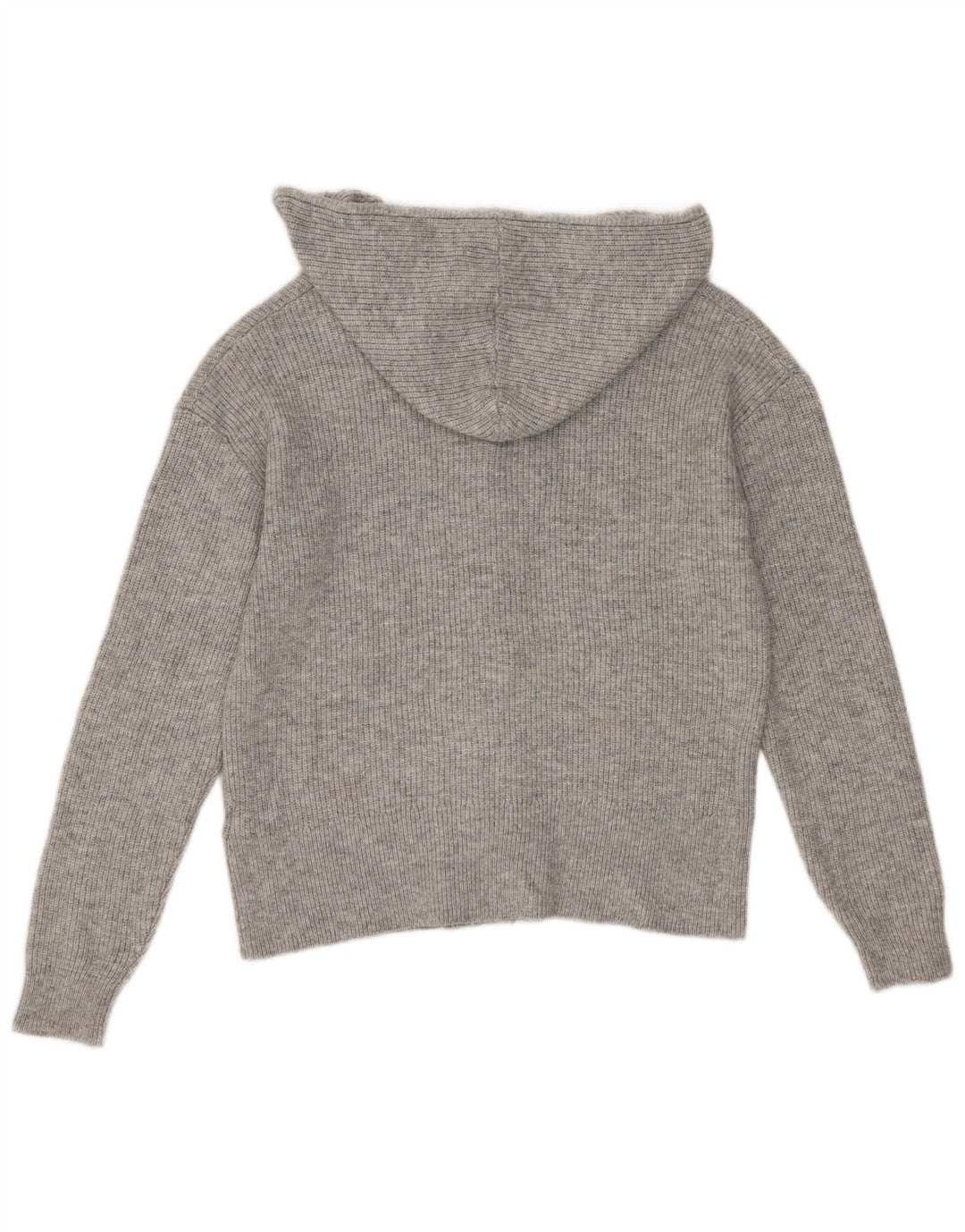 Damski sweter rozpinany Marks & Spencer z kapturem, UK 14, średni szary poliester