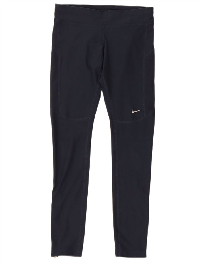 Damskie legginsy Nike Dri Fit UK 6 XS, granatowe, poliestrowe