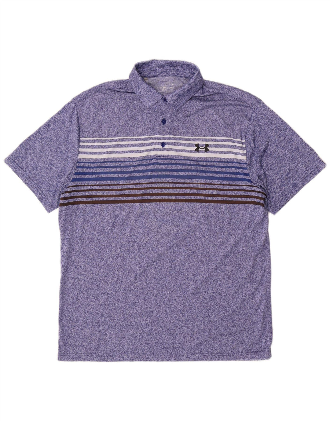 Męska koszulka polo Under Armour w duże niebieskie paski