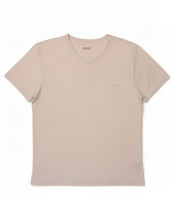 T-shirt damski Hugo Boss Top UK 14, duży, biały, bawełniany