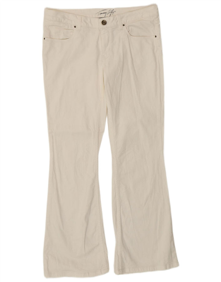 Damskie jeansy Bootcut TOMMY HILFIGER W30 L30 Biała bawełna