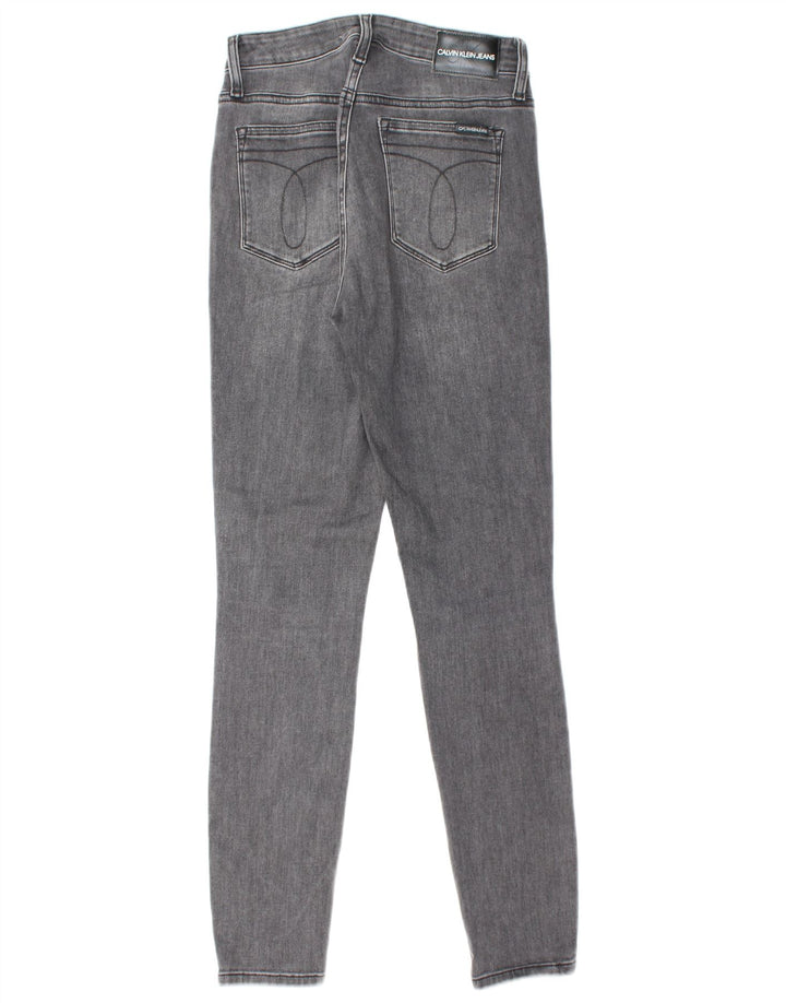 CALVIN KLEIN Womens Skinny Jeans W27 L30 Grey