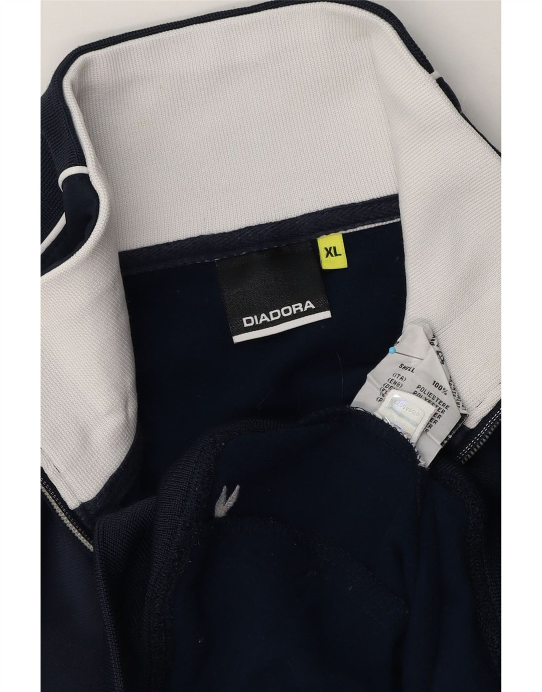 Męska kurtka dresowa Diadora XL granatowa, poliestrowa