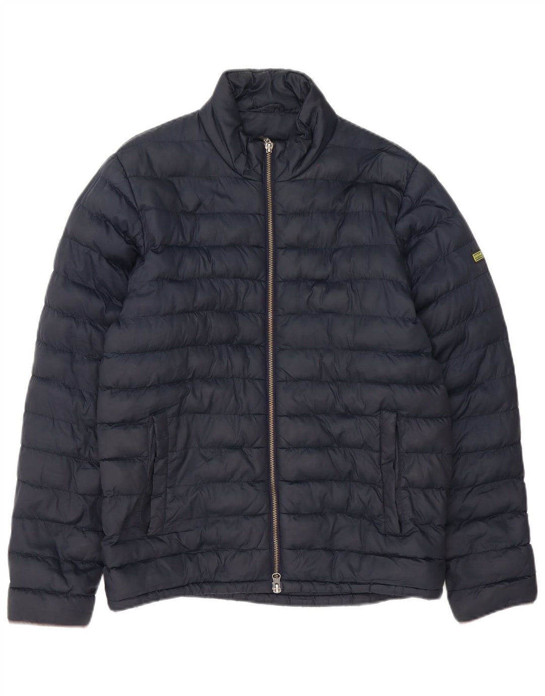 Męska ocieplana kurtka Barbour UK 36, mała, granatowa, poliestrowa