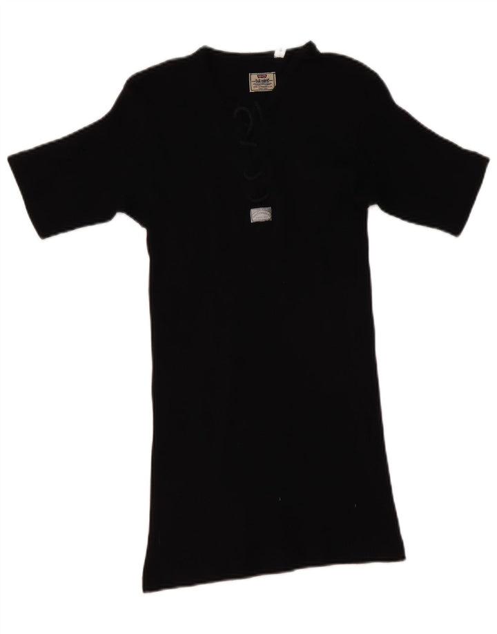 Damska koszulka Levi's Top UK 8 Small, czarna, bawełniana