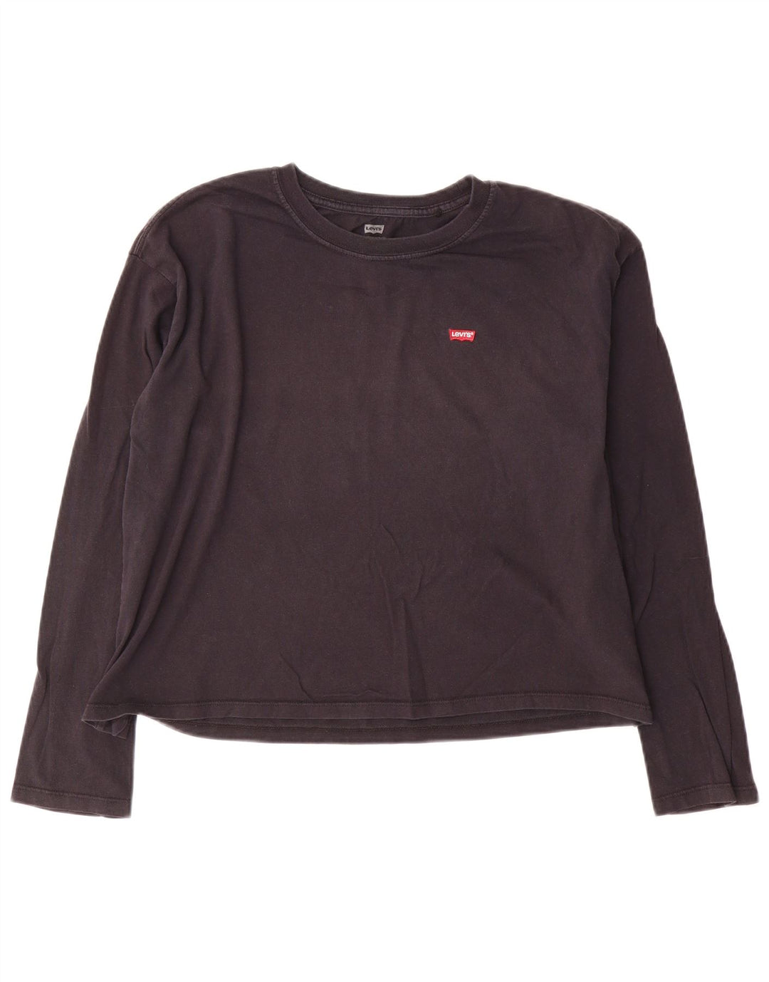 Damski krótki top Levi's z długim rękawem, UK 14, średni granatowy, bawełniany