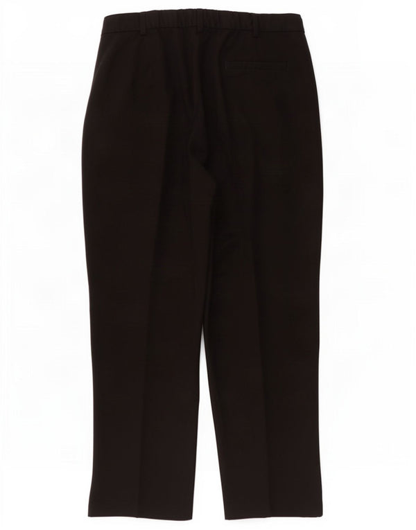 Spodnie damskie Marks & Spencer, proste, przycięte, UK 16, duże, W34 L26, czarne