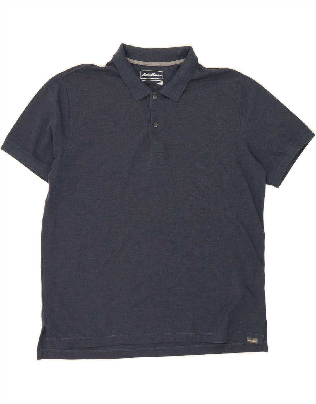 EDDIE BAUER Mens Polo Shirt XL Navy Blue Cotton Vintage Eddie Bauer and Second-Hand Eddie Bauer from Messina Hembry 