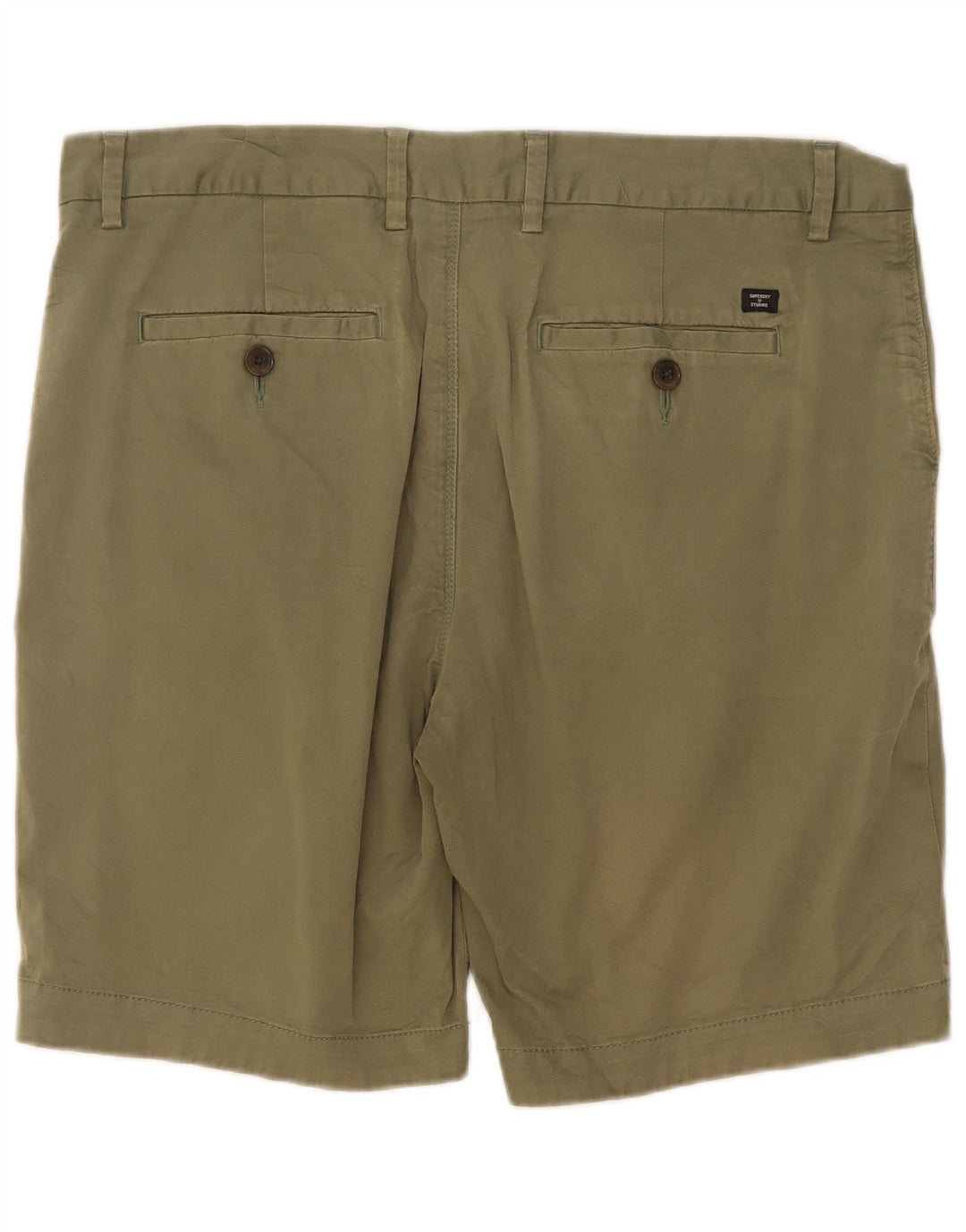 Męskie spodenki Chino Superdry W34, duże, zielone, bawełniane