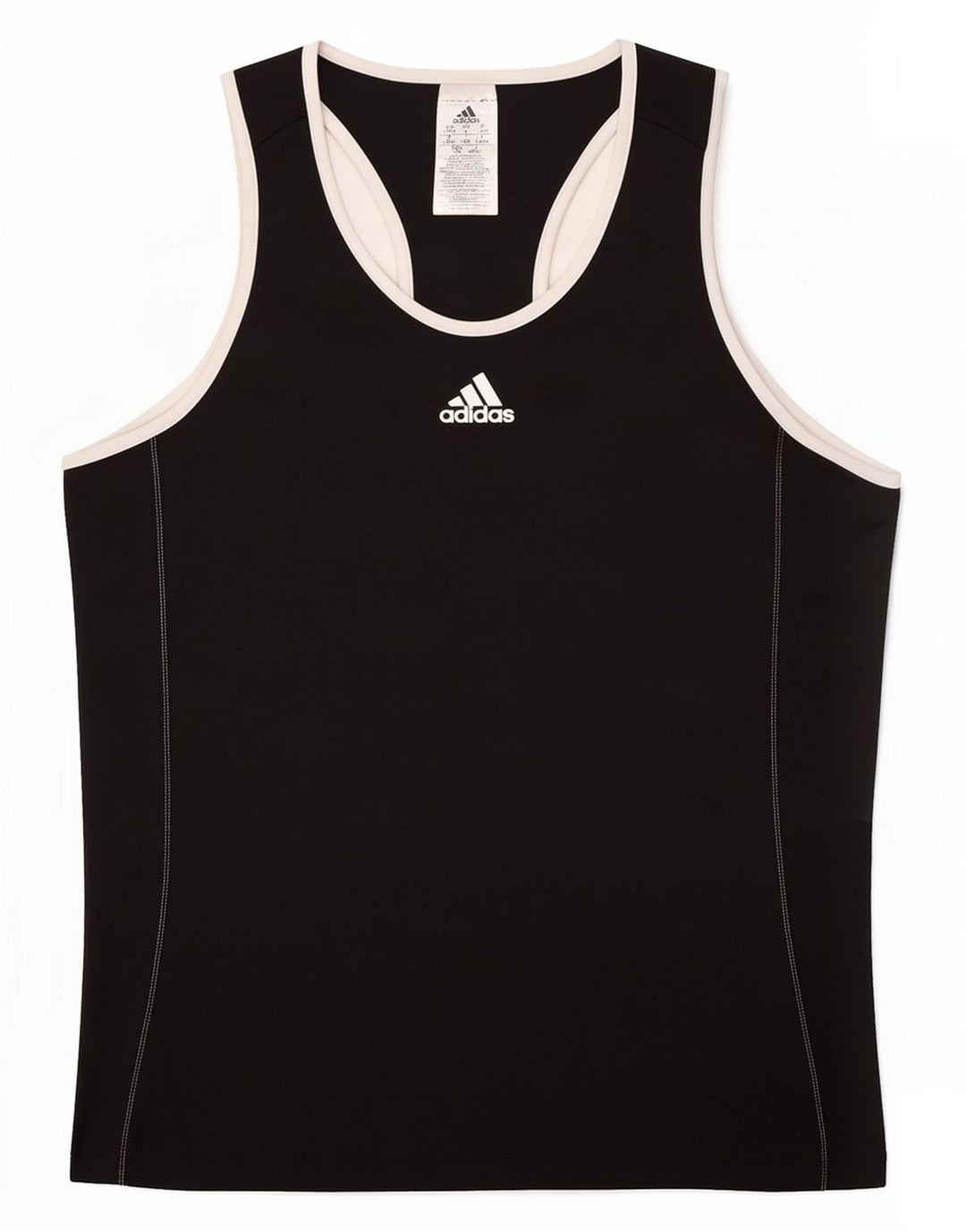 Adidas Damska Kamizelka Top UK 16/18 Duży Czarny Poliester
