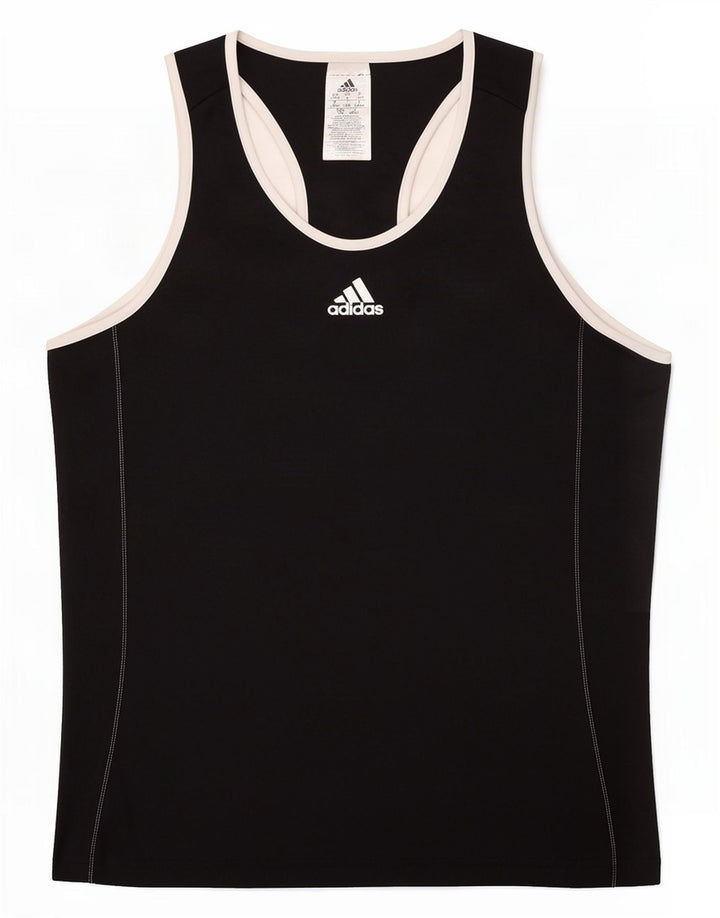 Adidas Damska Kamizelka Top UK 16/18 Duży Czarny Poliester