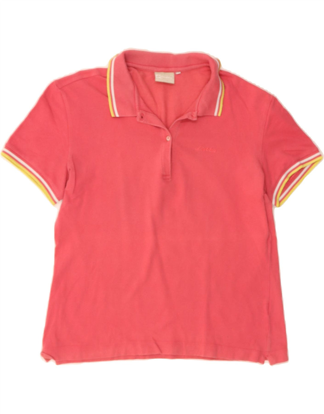 LOTTO Womens T-Shirt Top UK 14 Large Pink Vintage Lotto and Second-Hand Lotto from Messina Hembry 