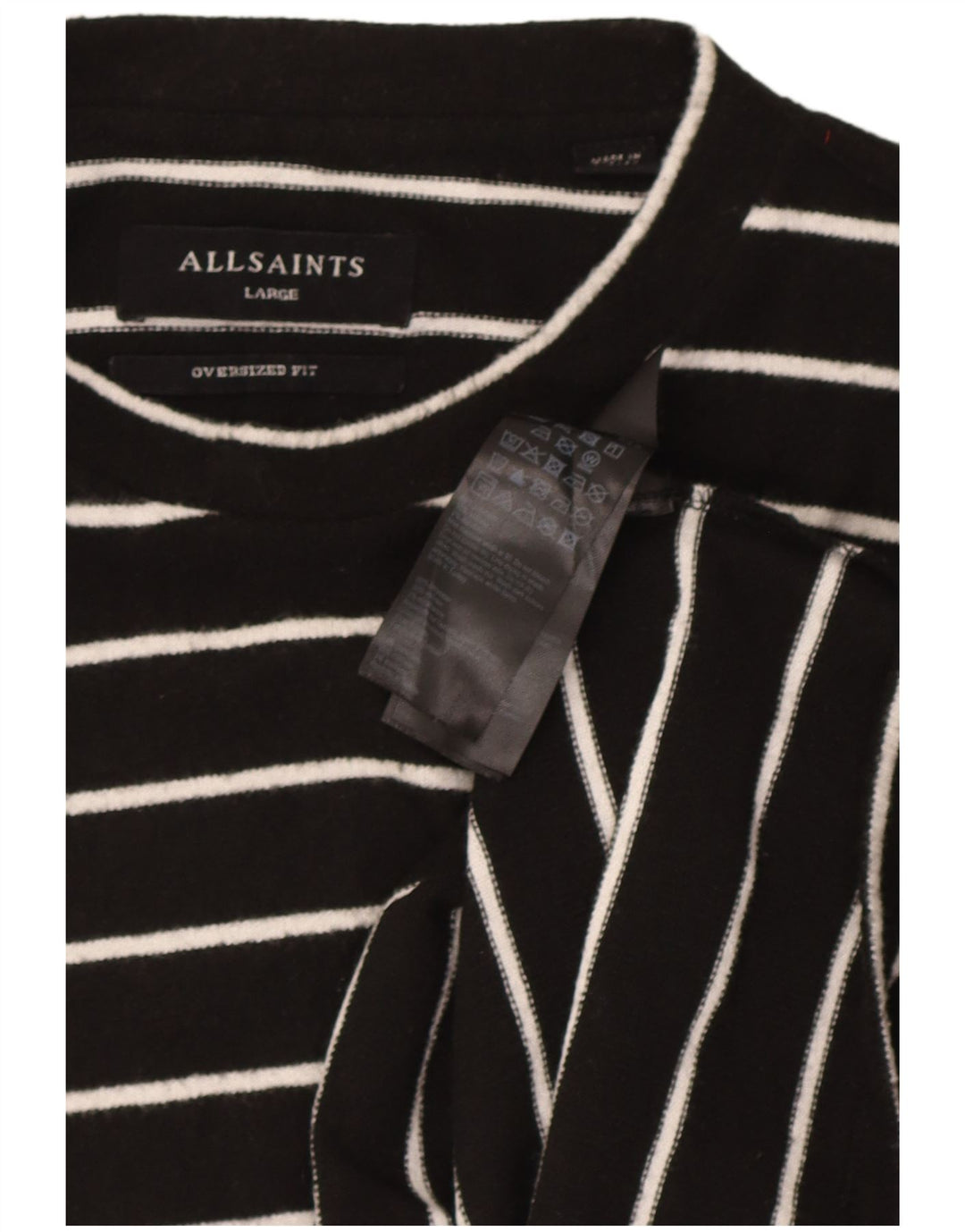All Saints Damskie Oversize UK 16, duże, czarne, poliestrowe paski