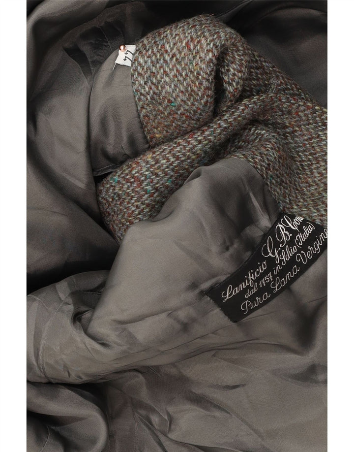 LANIFICO CAMPORE Damska marynarka zapinana na 2 guziki IT 44 Średni brązowy Chevron