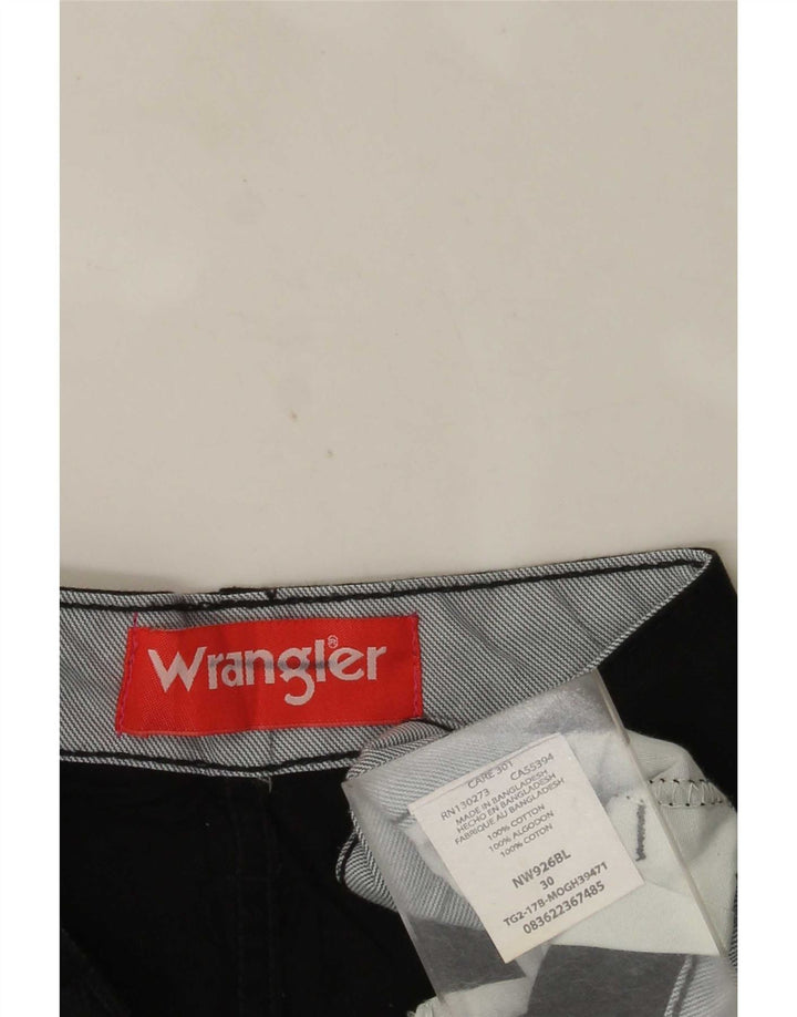 Męskie spodenki cargo Wrangler W30, średnia czarna bawełna