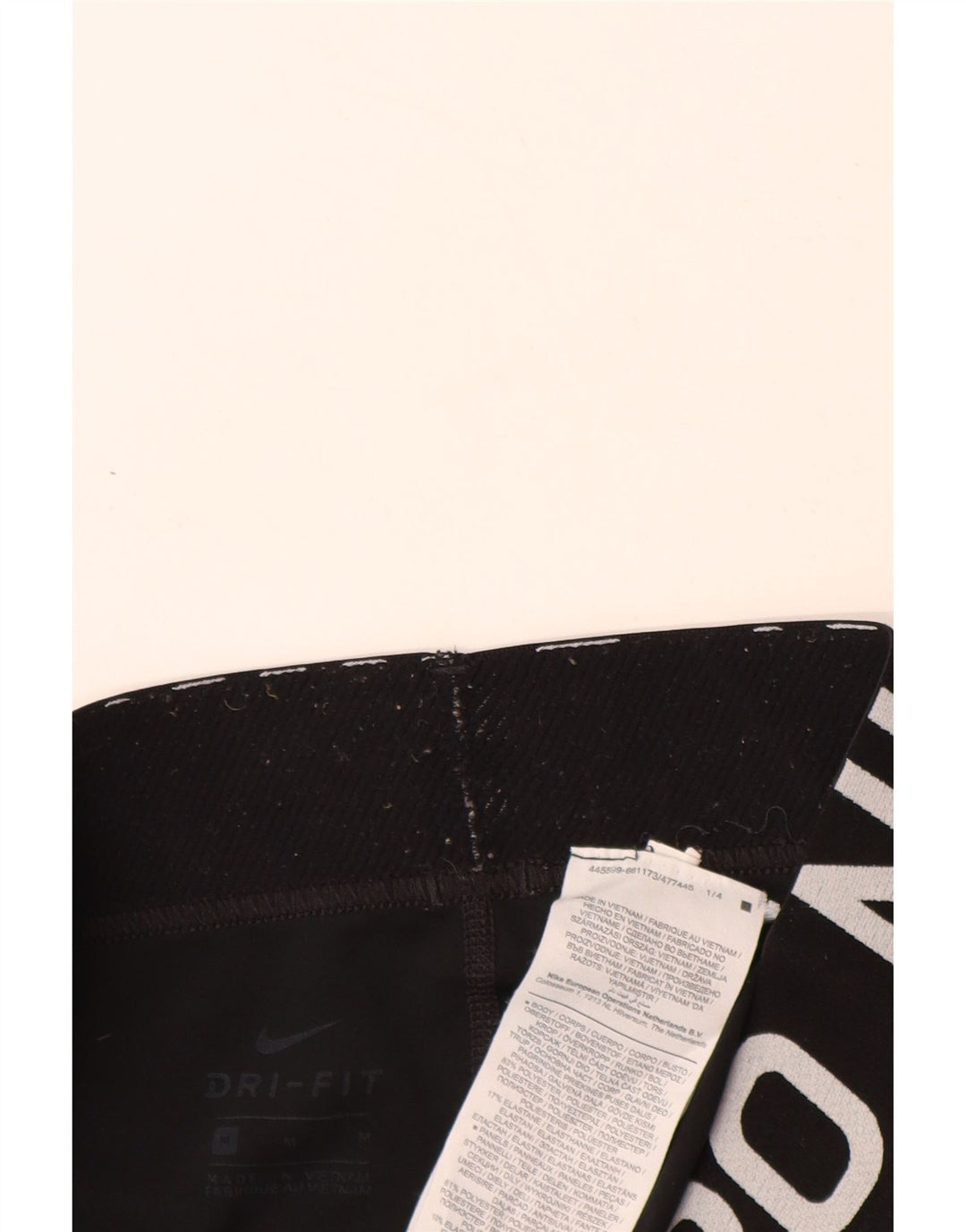 Damskie legginsy NIKE Dri Fit Graphic UK 12, średni czarny poliester