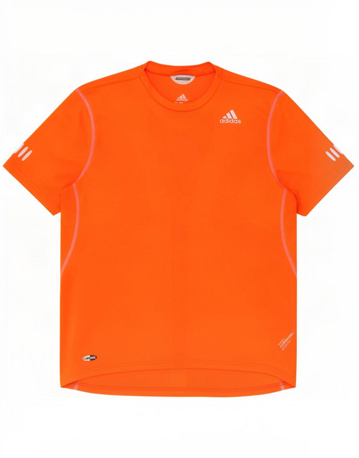 Adidas Męska koszulka Climacool Top średni pomarańczowy poliester